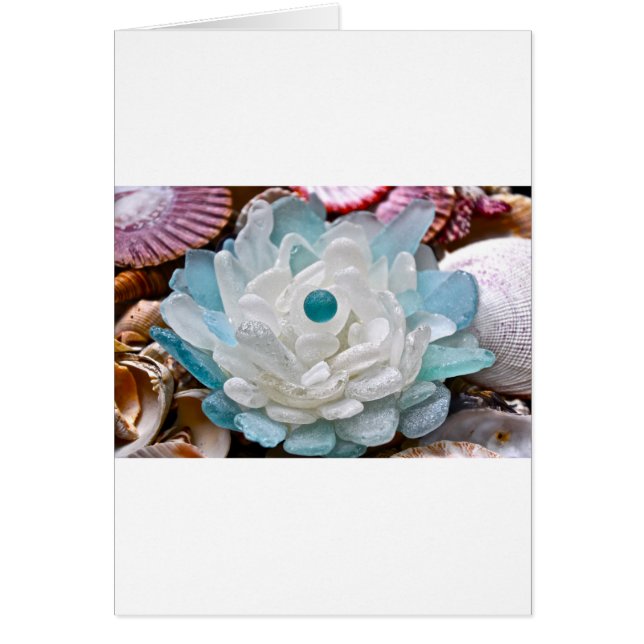 Fleur de verre de mer blanc (Devant)