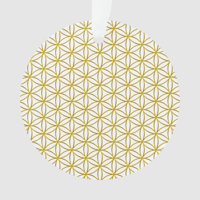 Fleur de vie / Blume des Lebens - motif d'or (devant)
