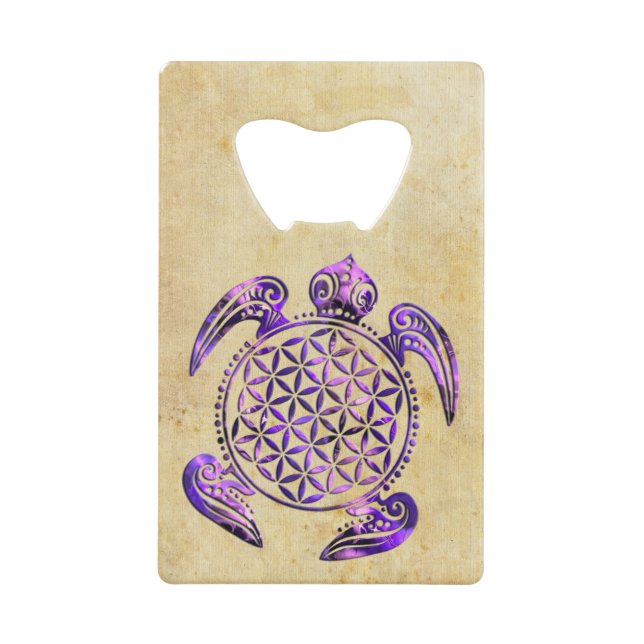Fleur de vie / Blume des Lebens - tortue violet (Devant)