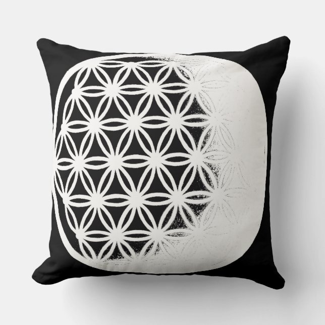 Fleur de Vie – Coussin Géométrique Premium (Recto)