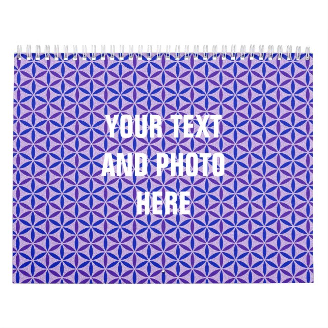 Fleur de vie du calendrier - motif de timbre - BG  (Protection)