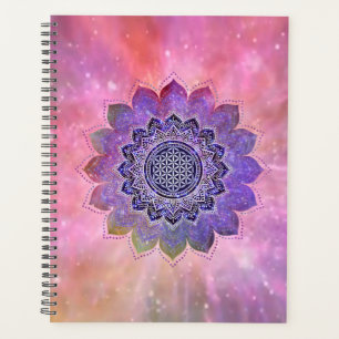 Fleur de Vie - Galaxie de Style Vintage Espace 1