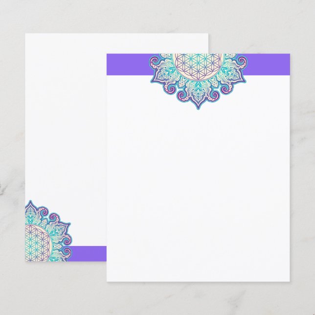 Fleur De Vie - Indien Mandala 2 (Devant / Derrière)