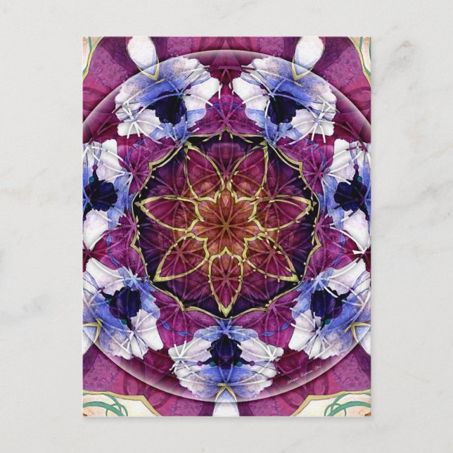 Fleur de vie Mandala 8 Cartes (Devant)