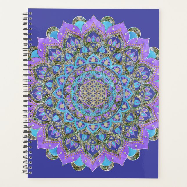 Fleur de Vie - Mandala de style indien 2 (Devant)