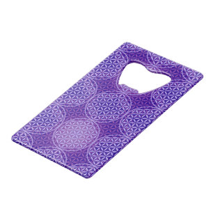 Fleur de vie - motif de timbre - violet