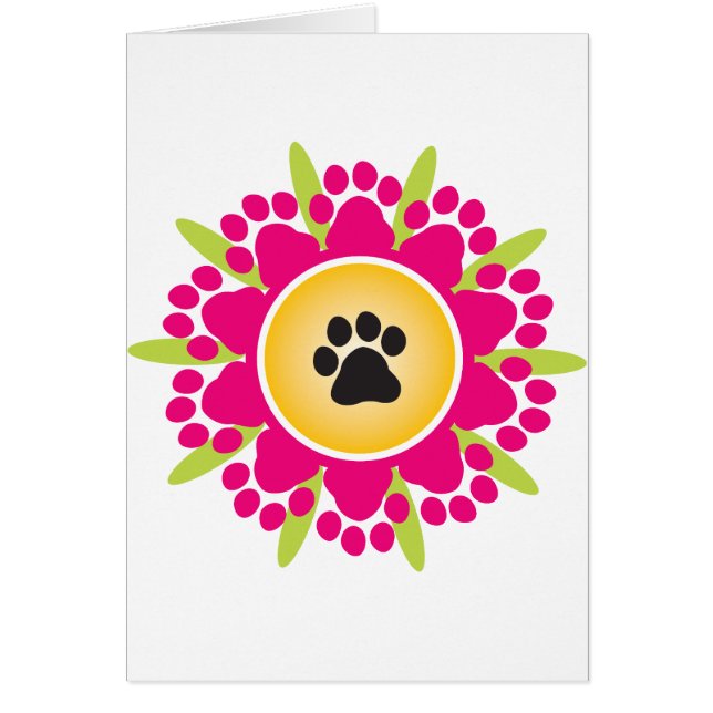 Fleur d'empreintes de pattes (Devant)