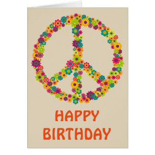 Fleur des signes de paix hippie