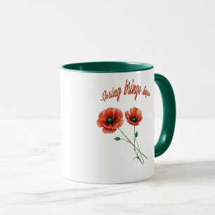 "Fleur d'espoir - Mug de fleurs du printemps"