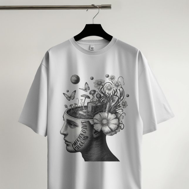 Fleur d'esprit - T-shirt tête de jardin surréalist (Créateur téléchargé)
