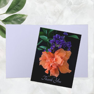 Fleur d'Hibiscus Orange Vibrante