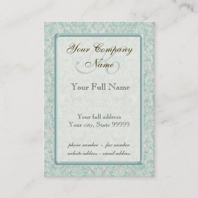 Fleur di Lys cartes de visite bleus et Brown de (Devant)