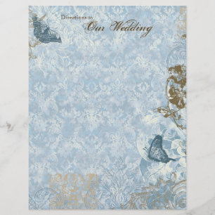 Fleur di Lys Damask - Mariage de papeterie
