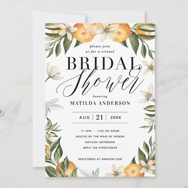 Fleur d'oranger agrumes fête de la nuptiale virtue (Devant)