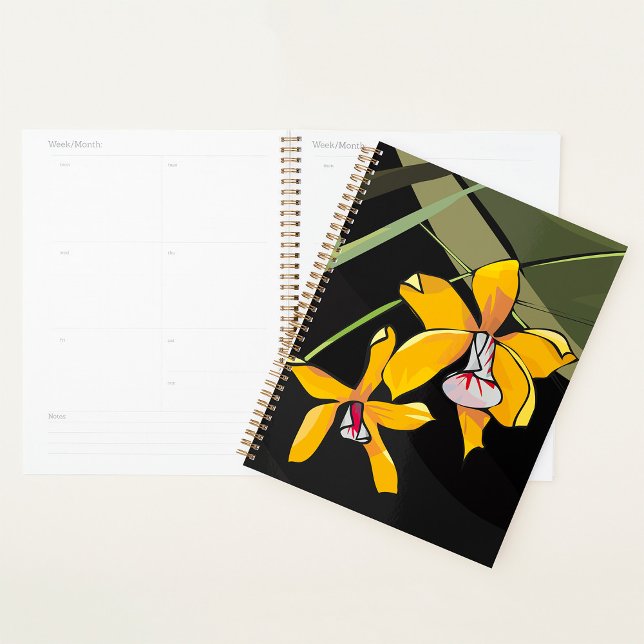 Fleur d'orchidée jaune Botanique tropicale (Créateur téléchargé)