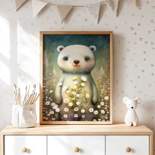 Fleur d'ours de bébé de la forêt Impression du m