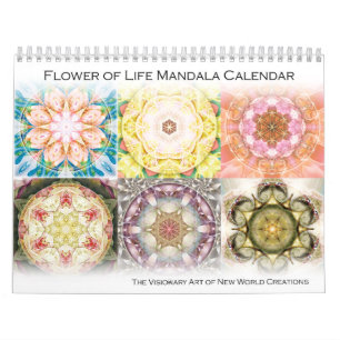 Fleur du calendrier 2015 de mandala de la vie