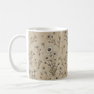 Fleur du matin : Mug de café floral