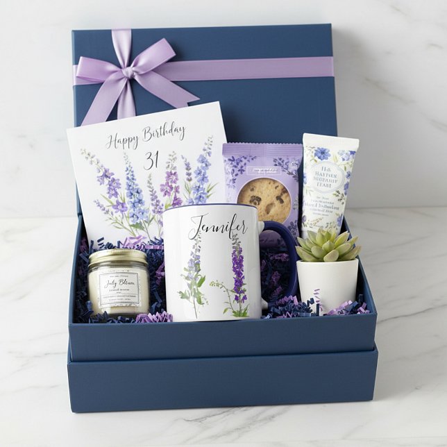 Fleur du mois de naissance - juillet mug personnal (Créateur téléchargé)