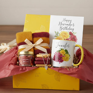 Fleur du mois de naissance-Novembre mug personnali