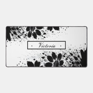 Fleur éclatée d'encre
