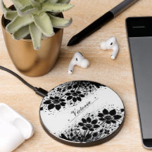 Fleur éclatée d'encre