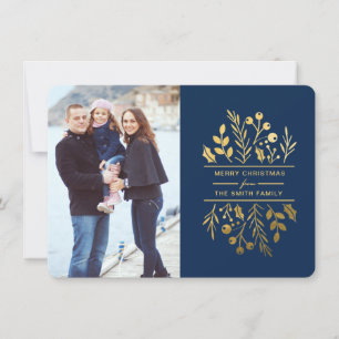 Fleur encadrée Joyeux Noël carte photo