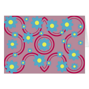 Fleur et carte de remous