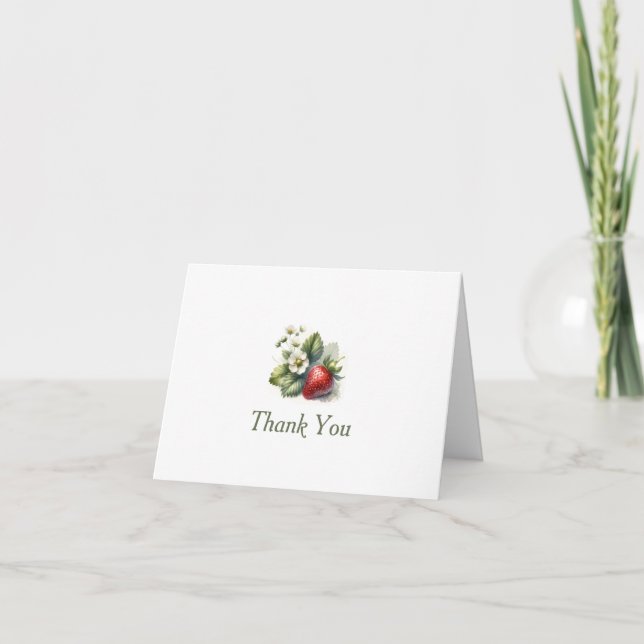 Fleur et fraise, Merci (Devant)
