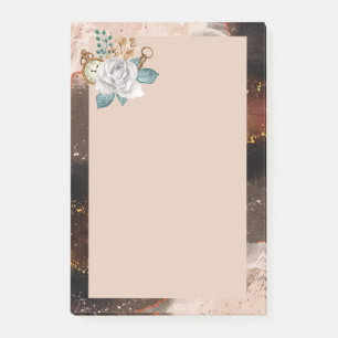 Fleur et Granite Post-it Notes