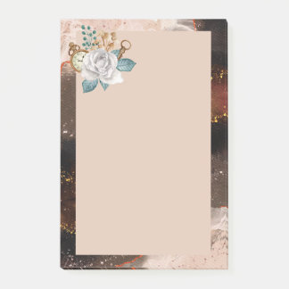 Fleur et Granite Post-it Notes