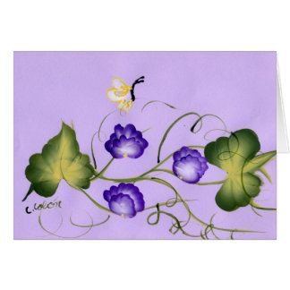 Fleur et papillon de pois doux