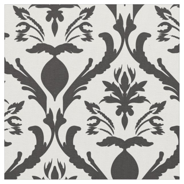 Fleur et plumes tissu Damas (Fermer)