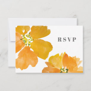 Fleur étonnante aquarelle moderne RSVP