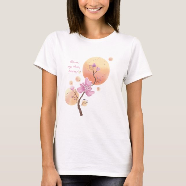 Fleur fleurie T-shirt mère Jour (Devant)