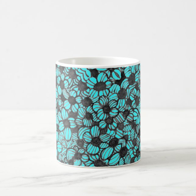 Fleur Floral Conception Mug personnalisée (Centre)