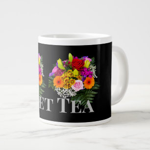 Fleur Image Thé sucré Nom du texte Spécialité Mug 