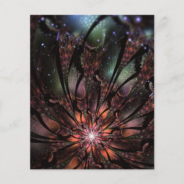 Fleur imaginaire fractale douce et tendresse invit (Devant)