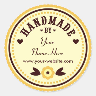 Fleur Jaune Faite À La Main Par Stickers Personnal