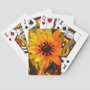 Fleur Jaune Photo Cartes de Jeu