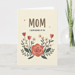 Fleur Je Fleuris Pour Toi Carte