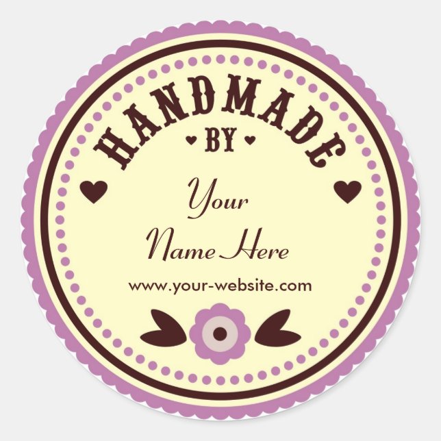 Fleur Lilac Faite À La Main Par Stickers Personnal (Devant)