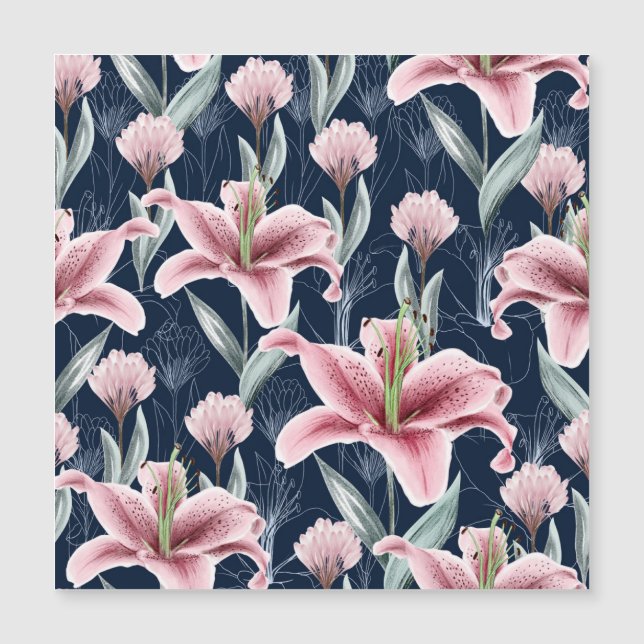 Fleur Lilly Rose Motif sans couture. (Devant)