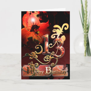 Fleur Lily Dream Joyeuse Carte de la nature d'anni