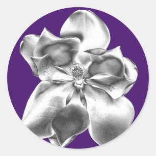 Fleur Magnolia métallique sur autocollants