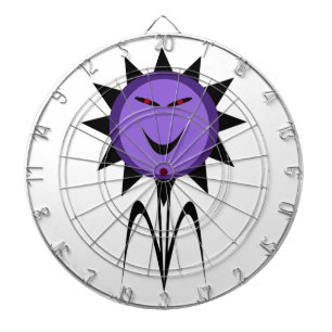 Fleur maléfique Kawaii Goth Cible de flechettes d'