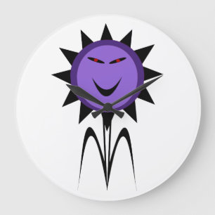 Fleur Malin Kawaii Goth Horloge murale Halloween