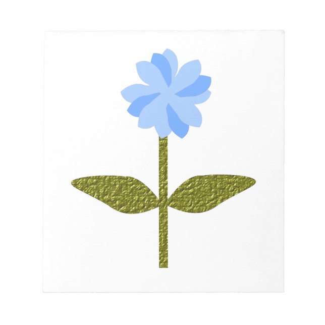 Fleur marguerite Passez Bleu Bloc-notes (Devant)