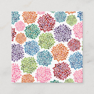 Fleur moderne Fireworks Carte de rendez-vous d'aff