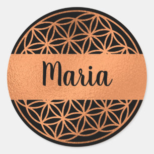 Fleur modifiable de vie autocollants de géométrie 